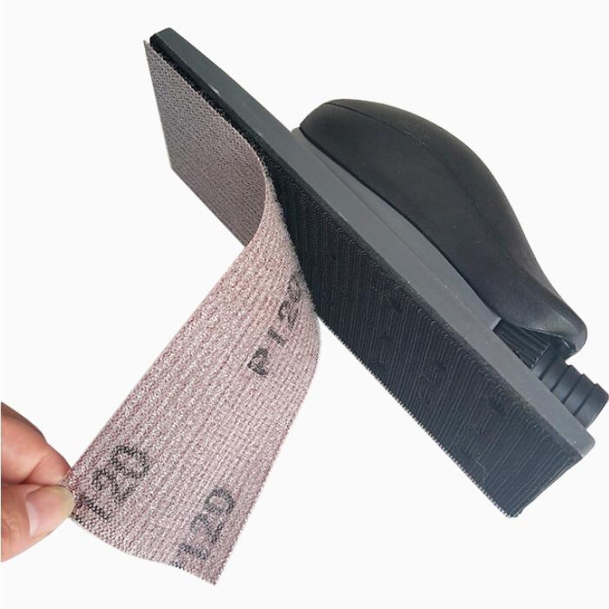 Discos De Malla Gancho Y Lazo, Papel De Lija Para 50 hojas de papel de lija de 70 x 198 mm, grano 80-800, sin polvo, antibloqueo, for lijadora orbital de suelos, muebles y madera de automóviles(100gri