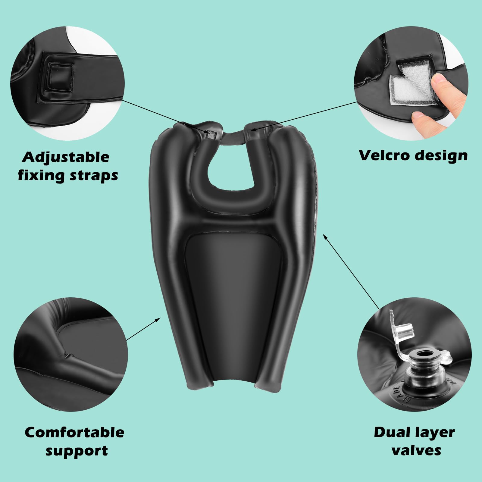 Lavacabezas Portatil para Casa Champú Hinchable para Lavabo Lavabo Inflable para el Cabello Lavabo inflable para lavar el cabello Lavacabezas Hinchable Portátil para Casa para postrados en cama