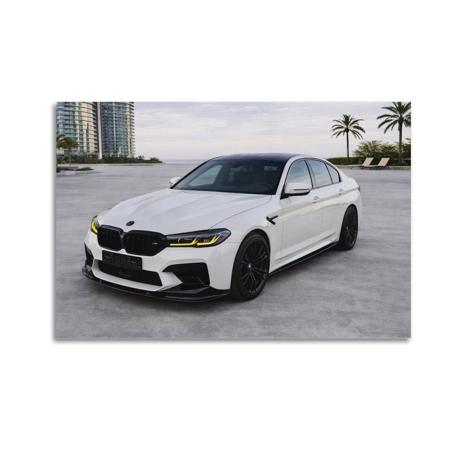 XKUGA Sport Racing M5 Competition F90 Supercar Poster Modern Decorative Canvas Prints - Ideal Wall Art for Family, Man Cave, Game Room, Boys & Girls Bedroom 24x36inch(60x90cm)