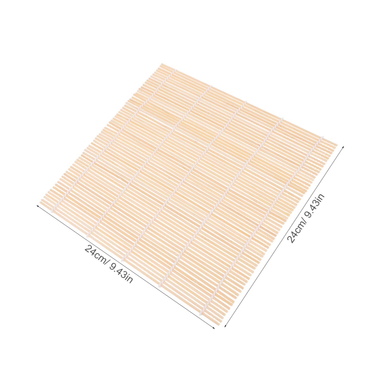 OUNONA 2Pcs Natural Sushi Rolling Mats for Authentic Japanese Sushi Making for Home Use Versatile for Spring Hand for Parties Gatherings