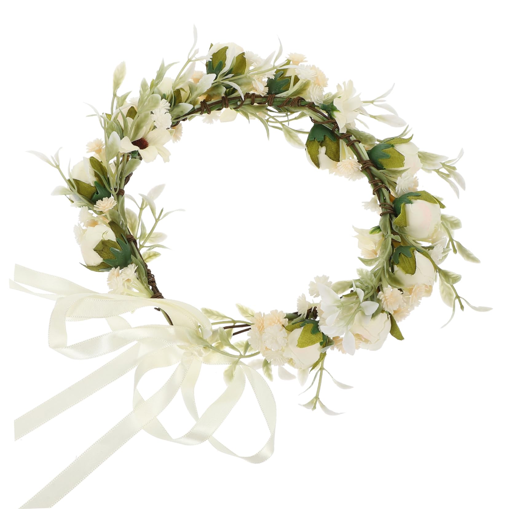 Beavorty 3stücke Blumenkranz Haarband Hochwertigen Kunstrosen Kopfstück Für Hochzeiten Braut Und Fotografie Vielseitig Für Feiern Und Besondere Anlässe