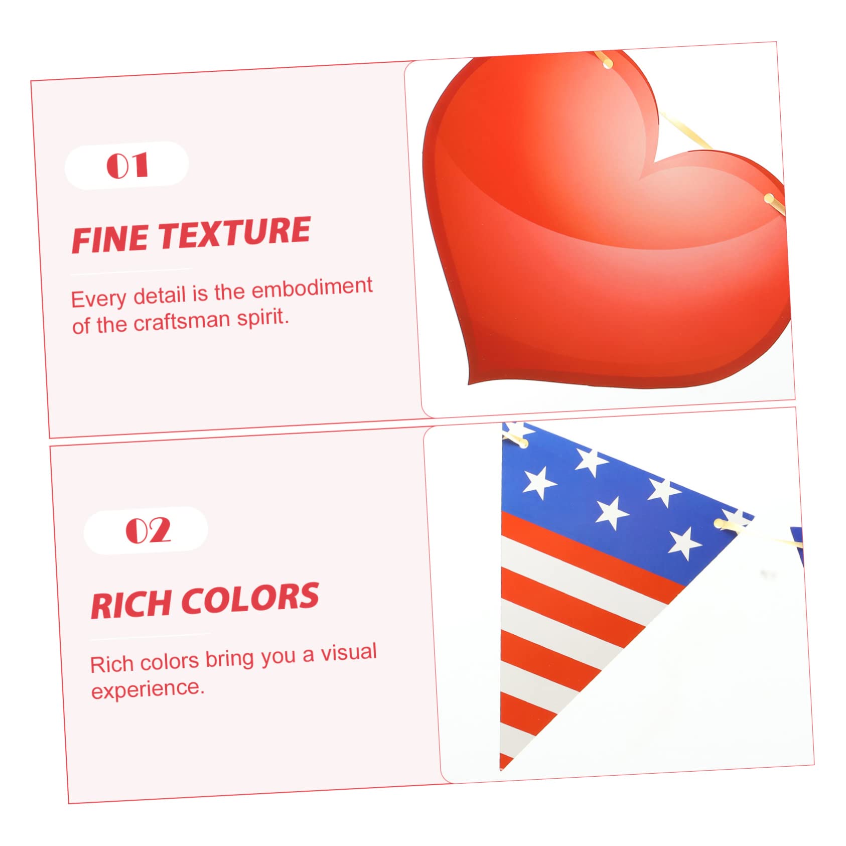 4juegos Banderín De Decoración De Día De Guirnalda De Triángulos Adorno Americano Prop Para y Momentos