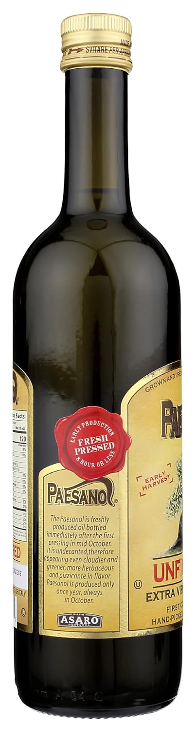 Paesanol Extra Virgin Oil Olive Unfiltered 25.4 Fl Oz - Image 6