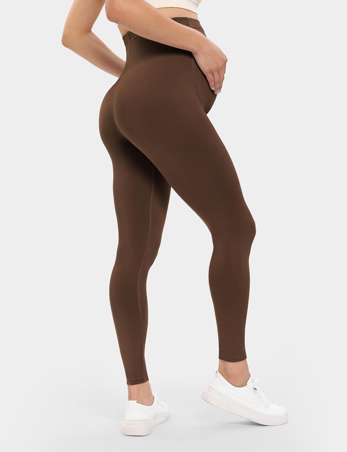 Buttergene 5 Pack Women's Creamlush Maternity Leggings Maternity Yoga Pants Pregnancy Leggings Maternity Clothes - Image 4