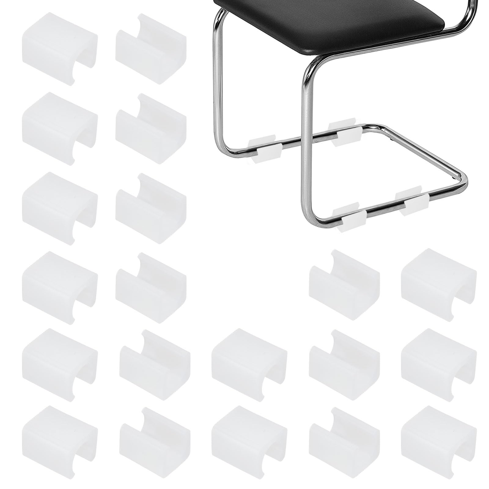 PATIKIL 20pcs U Chair Leg Caps
