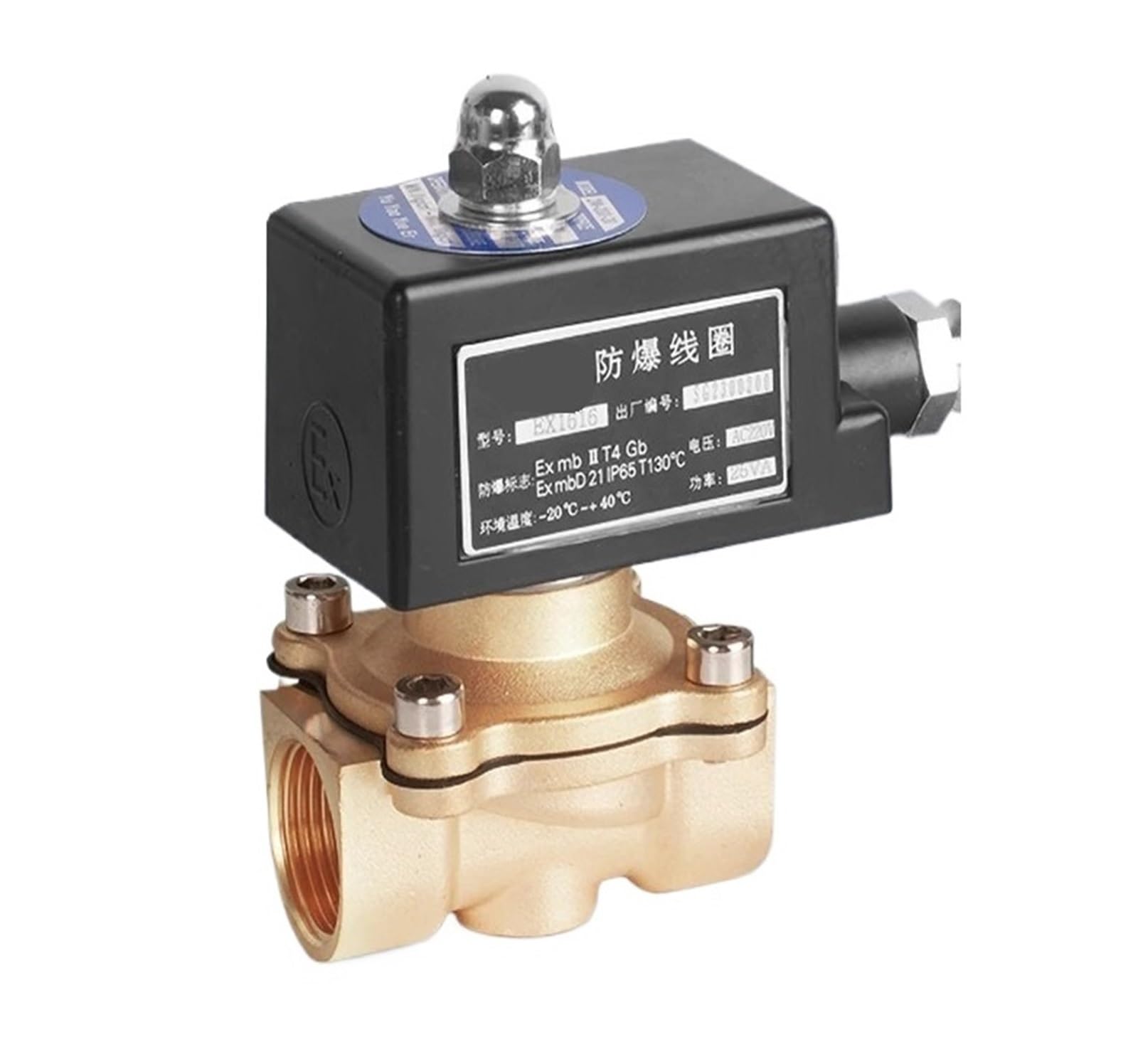Électrovanne en laiton 1" étanche 24V pour gestion automatique d'eau