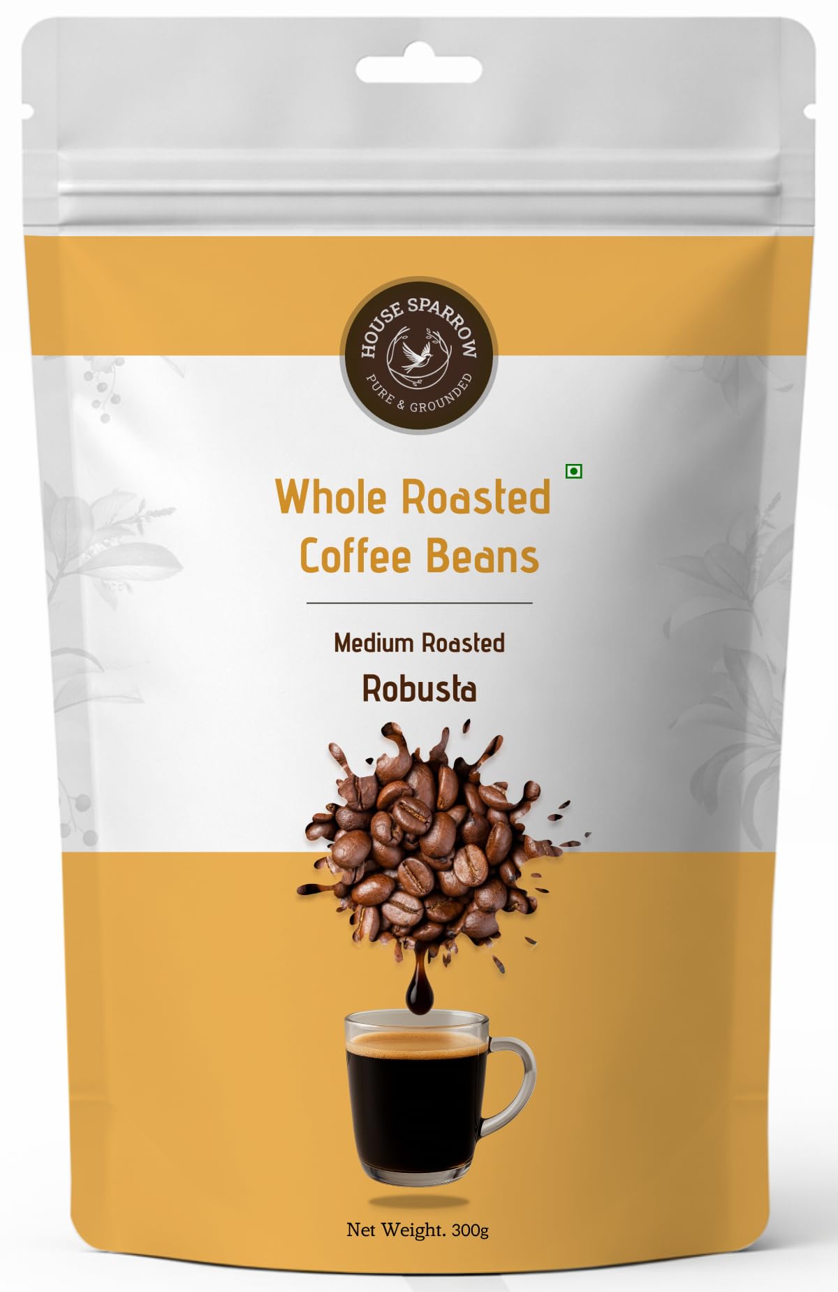 House Sparrow 100% Whole Roasted Robusta Coffee Beans 250g | Medium Roast AA/AAA Grade | Ideal for Espresso Moka Pot French Press Filter Brewing-picture-14