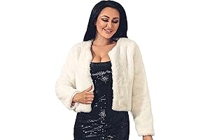 Women's Faux Fur Jacket - A Touch of Glamour for Formal Dresses