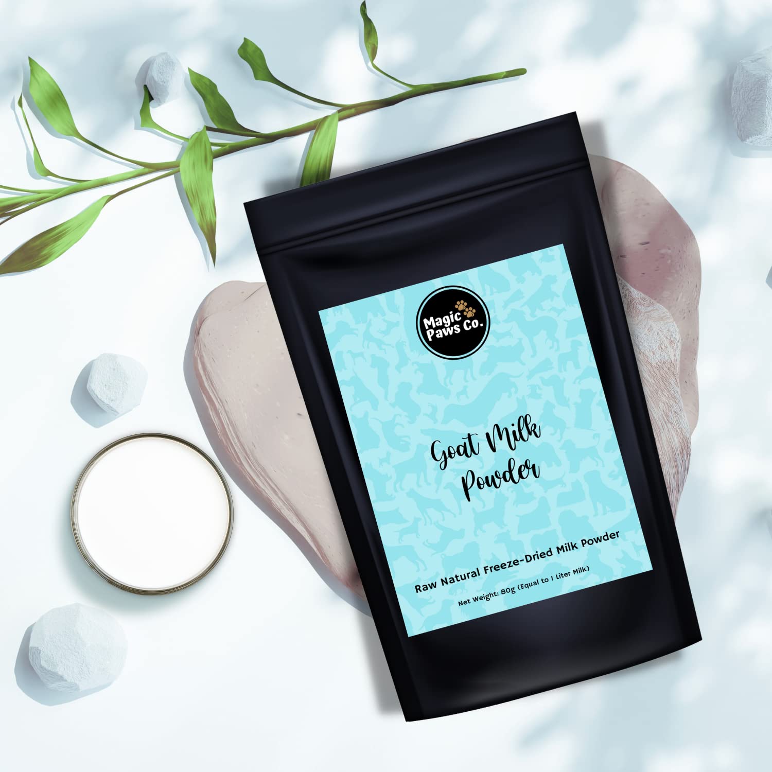 Magic Paws Co. Goat Milk Powder | All Natural Freeze Dried Goat Milk Powder for Pets | Dogs & Cats 80g Equivalent to 1ltr (B0BMTXJTGG) Amazon Price History, Amazon Price Tracker
