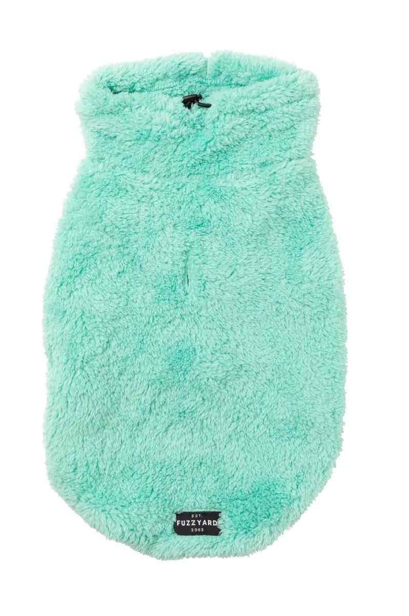 FuzzYard Turtle Teddy Super Soft Sweater Turtle Neck for Dogs with Drawstring (Teal, Size 2)