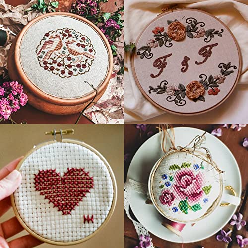 Image of M Fabrics 3 Meters Red Aida Matty Fabric 8 Count 34 Inch Width | Cotton Cross Stitch Embroidery Cloth Soft Needlework Fabric for Cushion Covers Table Covers Craft Sewing - 3 Meters Red