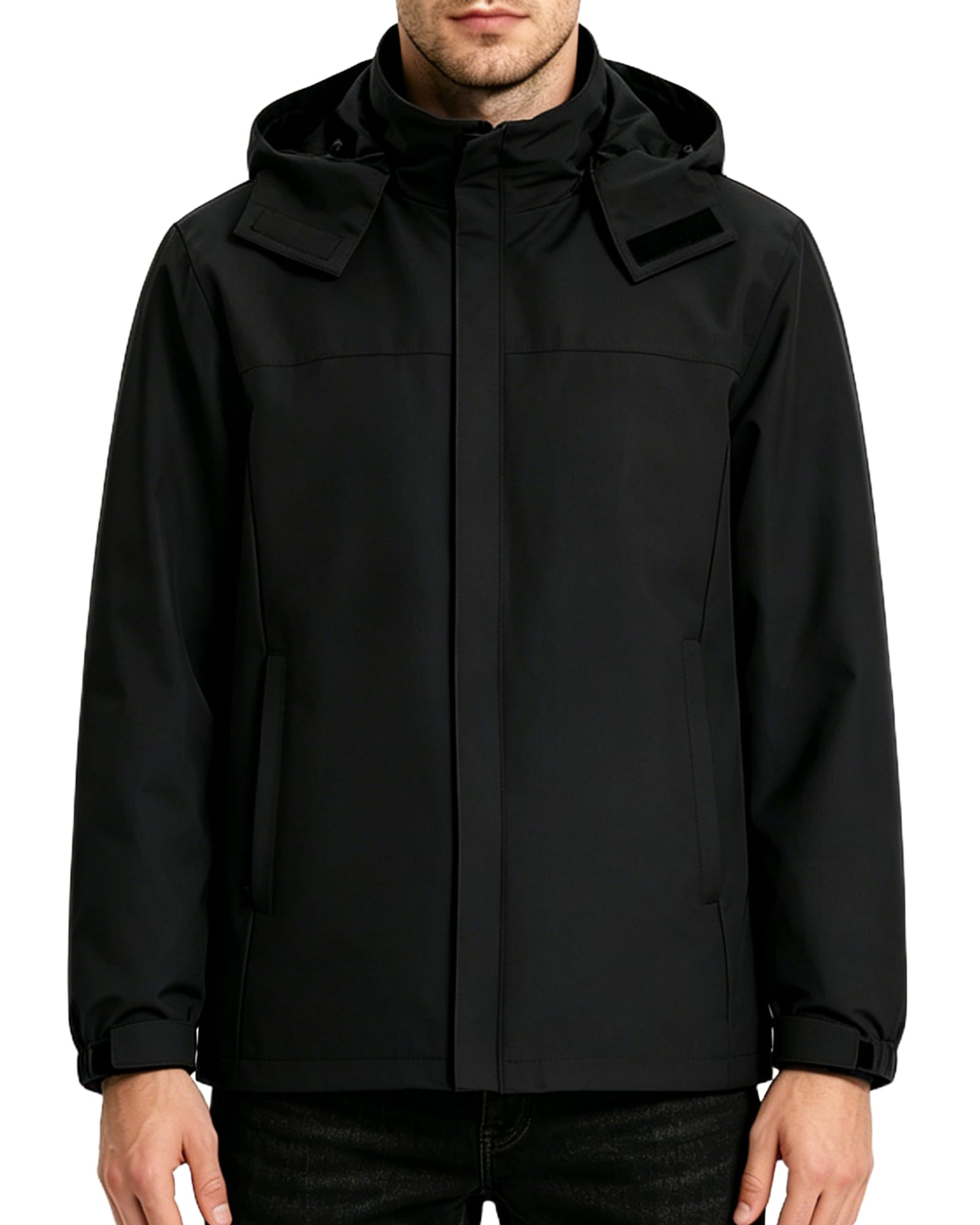 ACCNUO Regenjacke Herren Wasserdicht Atmungsaktiv Regenanzug Freizeitjacke Kapuze Regenjacke Geeignet für Wandern Bergsteigen Angeln und Jagen