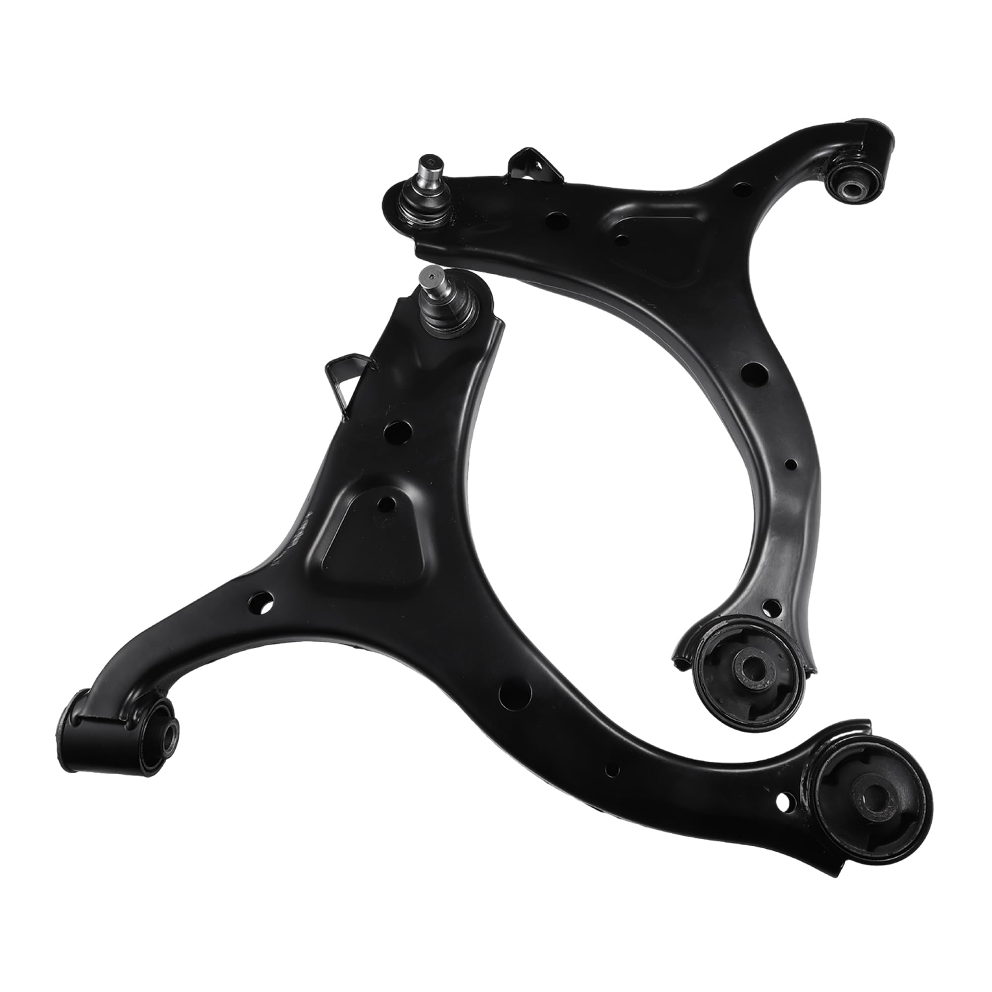 X AUTOHAUX 2 Pcs Front Lower Control Arms with Ball Joints Suspension Kit for Hyundai Santa Fe 2007-2012 for Kia Sorento 2011-2013 Metal Black