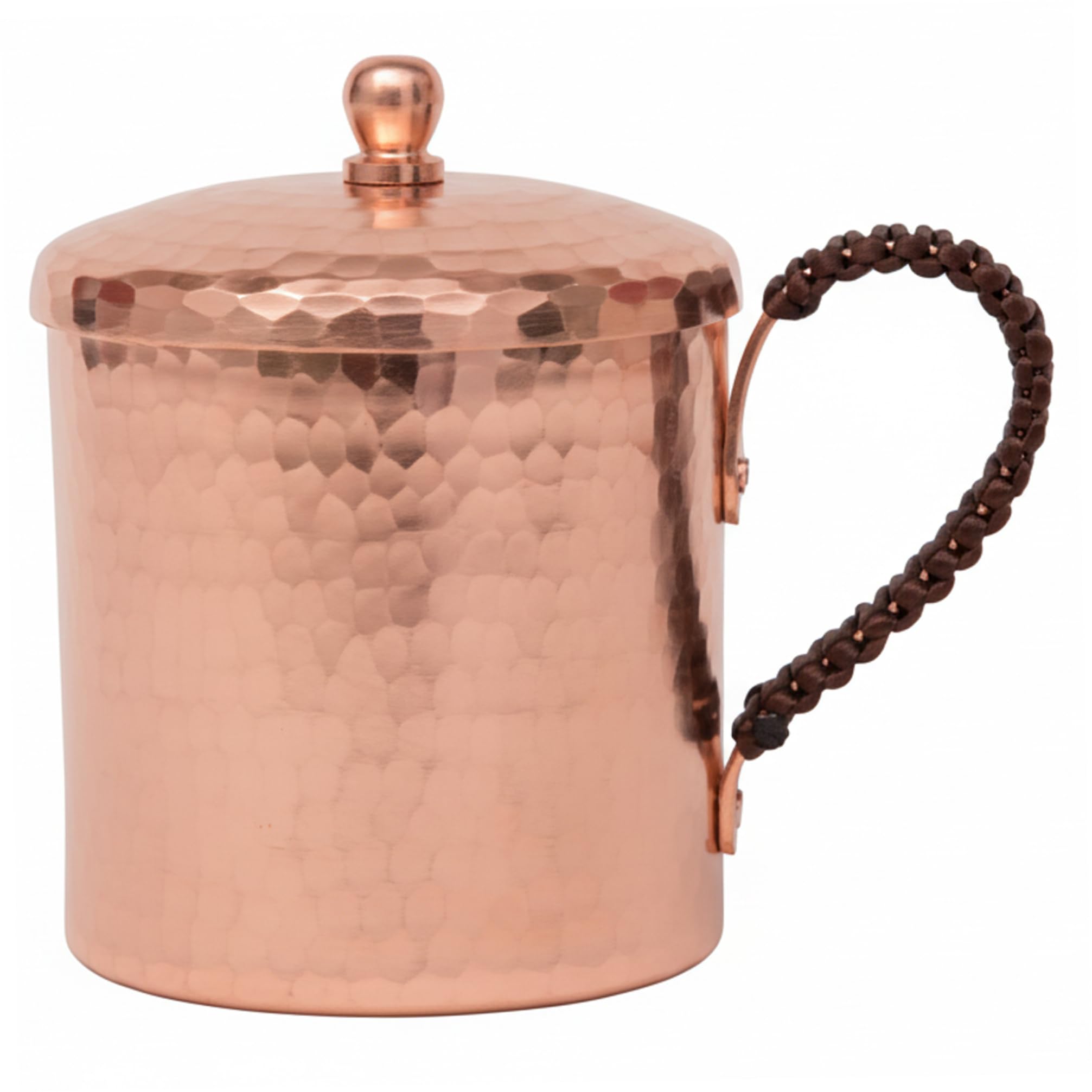 Taza de cobre de alta resistencia con textura única