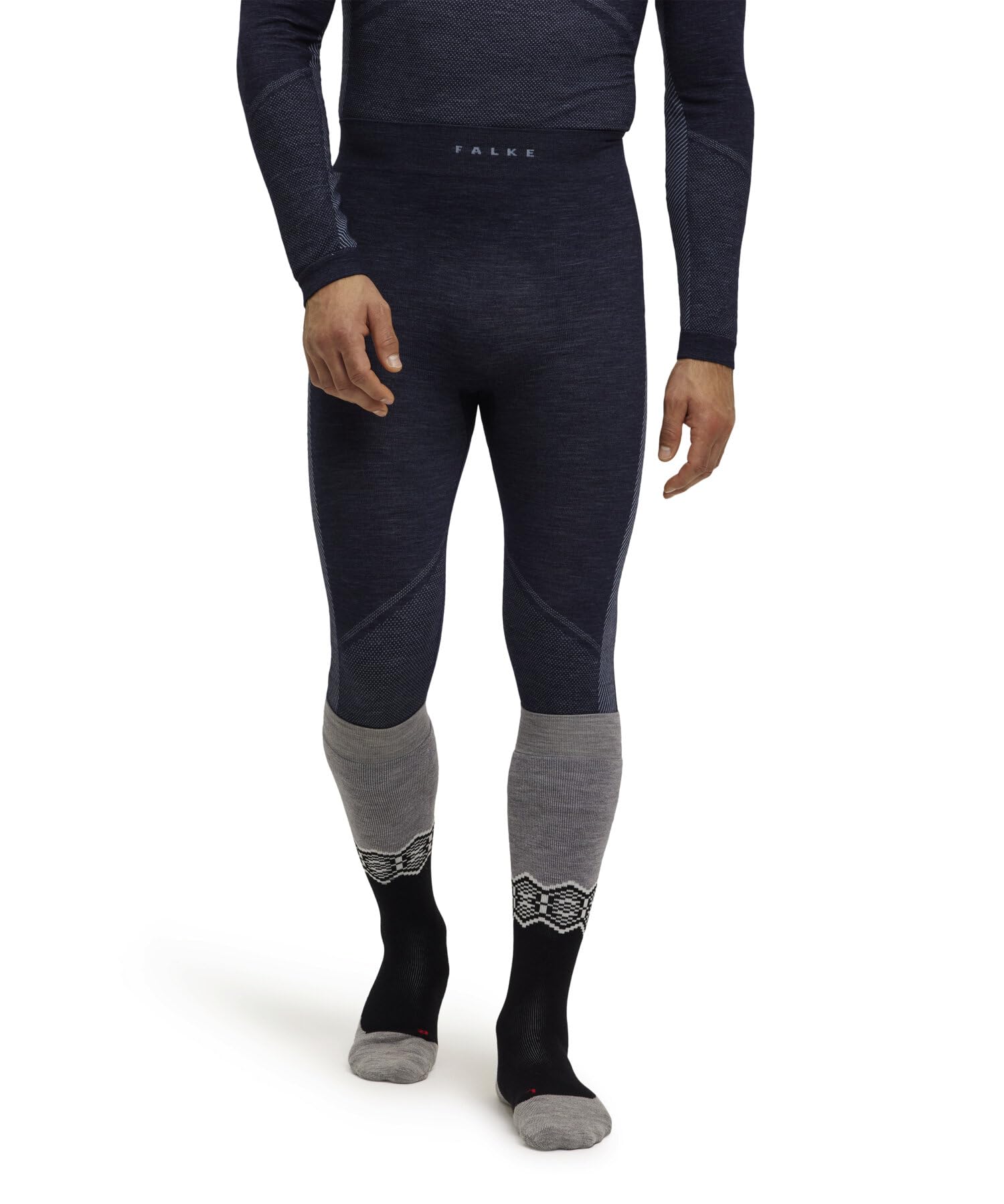 Falke Uomo Wool-Tech 3/4 Calzamaglia Sportiva Tecnica Intimo Funzionale