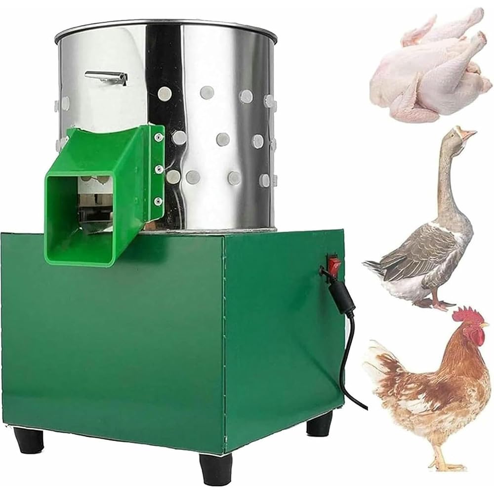 Desplumador comercial de aves de corral de 60 W, 550R/Min de acero inoxidable para pollo, pato, pavo
