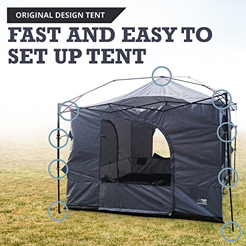 The Original-Authentic Standing Room 12X12 Family Cabin Tent 8.5 ' of Head Room 4 Big Screen Doors Fast Easy Set Up,Full TUB Style Floor Canopy Frame NOT Included - Thumbnail 2