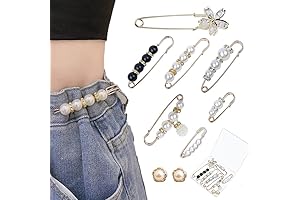 9 Pcs Pearl Brooch Pins, Safety Pins for Clothes Sweater