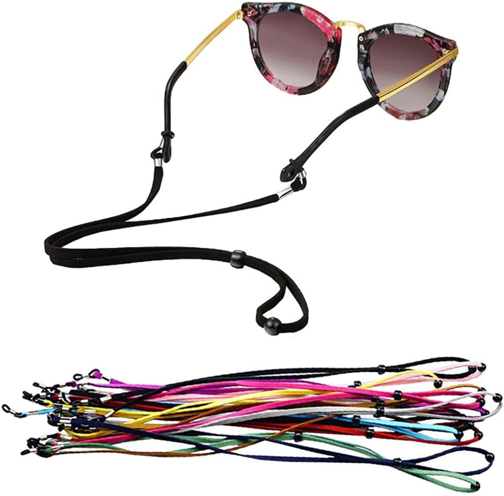 REVAHI 12 pièces Cadena de Gafas de Sol Correa de Gafas Gafas de Lectura Retenedor de Gafas Soporte de Gafas Cuerda