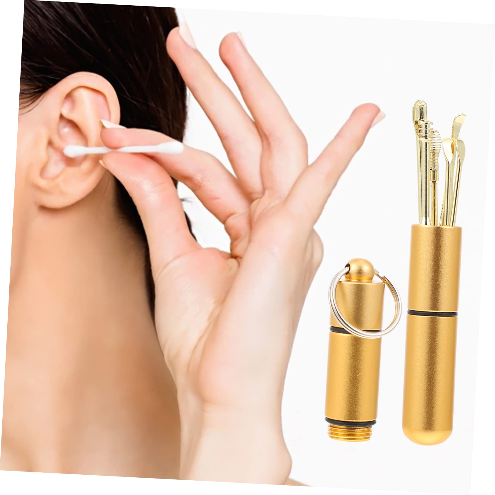 IWOWHERO Set 6pc Wax Removal Kit Easy to Use Ear Cleaning Tools for Oily or Dry Earwax