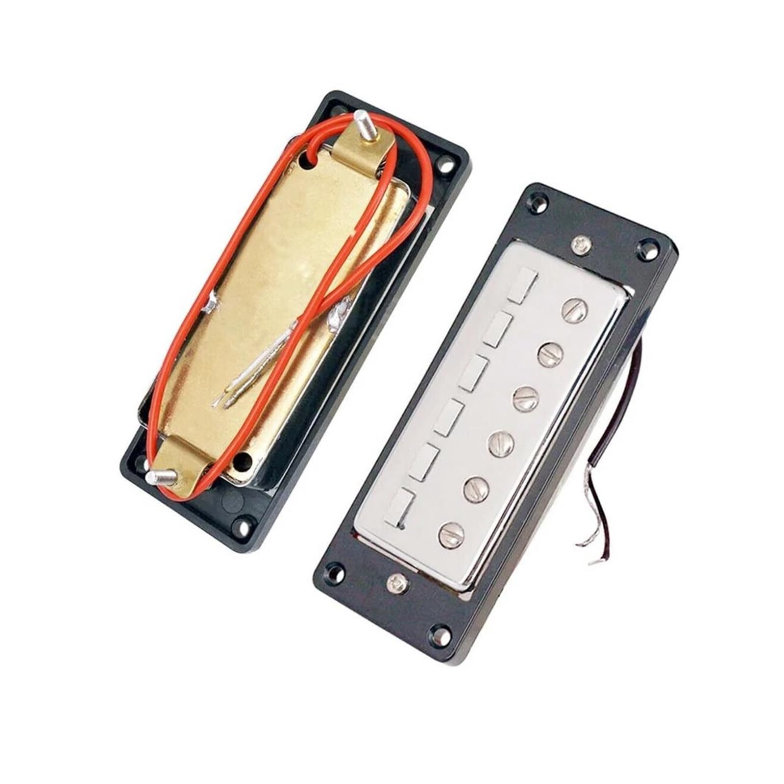 I Mini Pickup Humbucker A Sei Corde Includono Un Ponte E Un Manico Per Chitarre Acustiche Elettriche Cromate