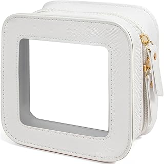 Pequeña bolsa de maquillaje transparente para...