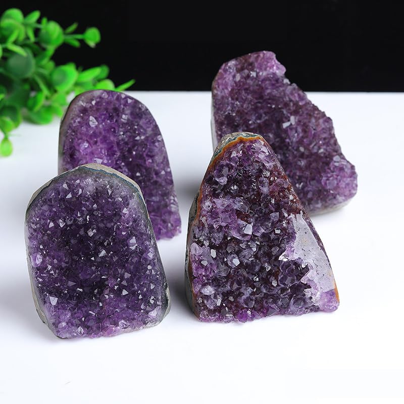 Cristal d'améthyste violette en cluster de qualité supérieure 1kg - 4