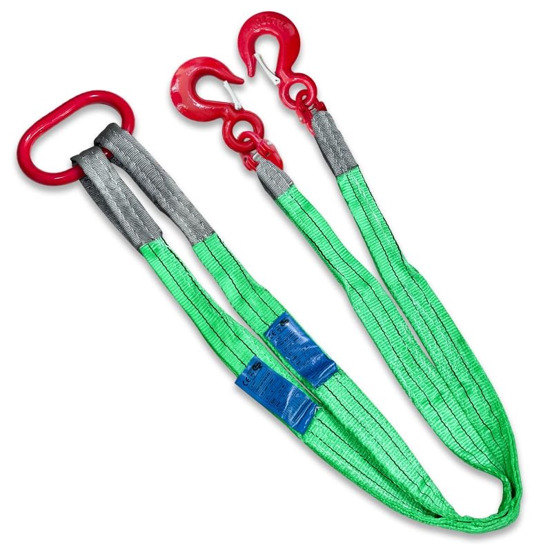 Heavy-Duty Lifting Slings - 5ft with Hooks -1 Heavy-Duty Lifting Slings - 5ft with Hooks -1