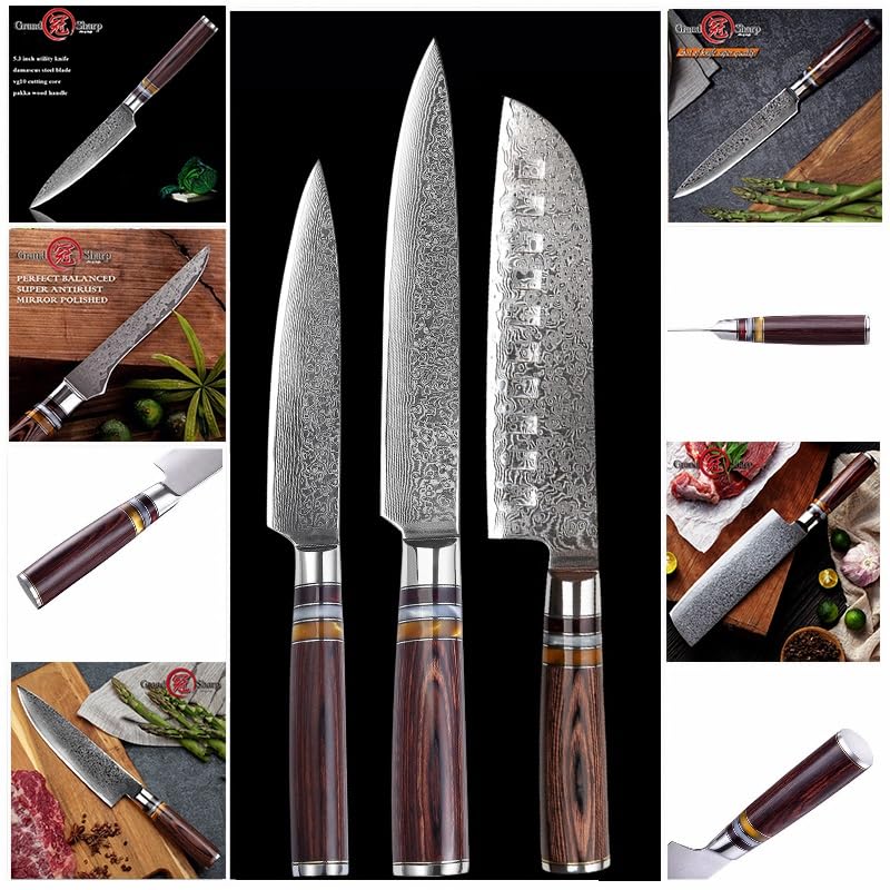 Set Cuchillos Cocina 7 Piezas Acero Inox Base miniatura 2