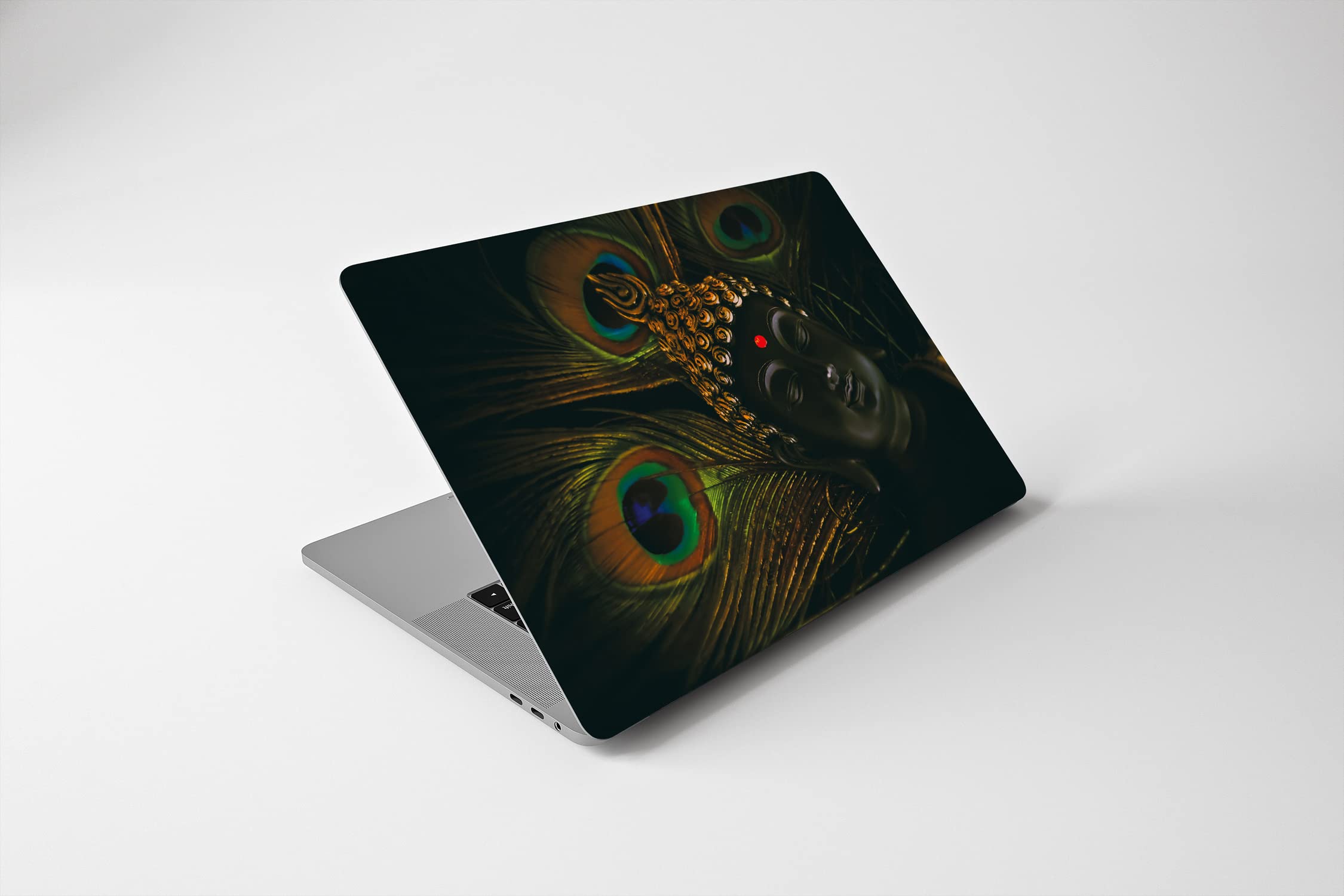 DWELLSINDIA | Buddha Peacock Skin/Sticker | for Laptops Upto 15.6 Inch Suitable for HP, Lenovo, Dell, Acer, Asus (HD Quality, Pack of 1) (B0C55J156Q) Amazon Price History, Amazon Price Tracker