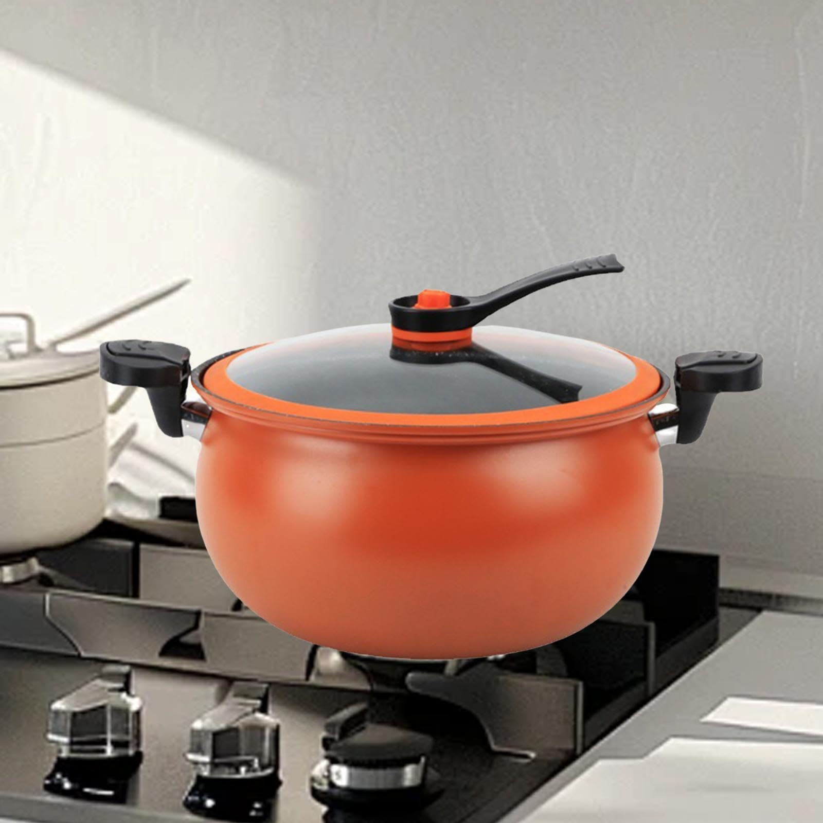 Pentola a pressione cinese multiuso per uso domestico, per alimenti, latte, noodles, arancione, elementi essenziali per la casa, organizer da cucina, casa e cucina