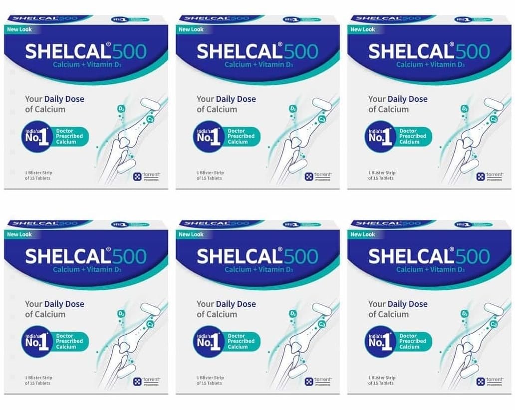 Torrent Shelcal 500 Calcium Tablets With Vitamin D3 | For Healthy And Strong Bone, Joint & Muscles,15 Tablets X Pack Of 6 (B0D33FLRTF) Amazon Price History, Amazon Price Tracker