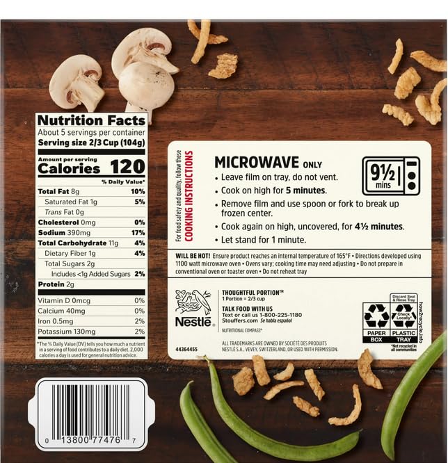 Stouffer's Sides Green Bean Casserole, 18 oz. Box (Pack of 8)