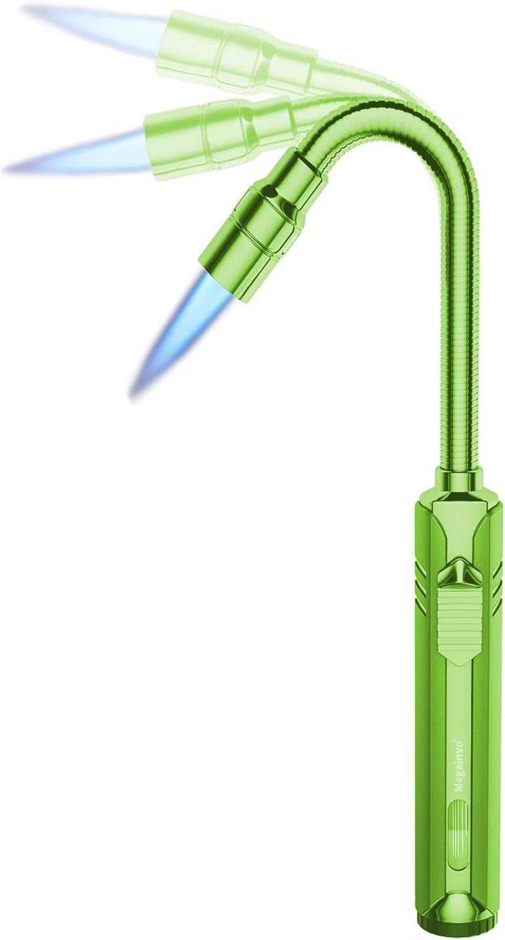 Long Lighter Candle Lighter Fire Lighter USB Rechargeable Lighter Plasma Electric Arc Lighter Windproof Flameless Electronic Long Lighters for Yankee Jar Candle Mini BBQ Metal Lighter