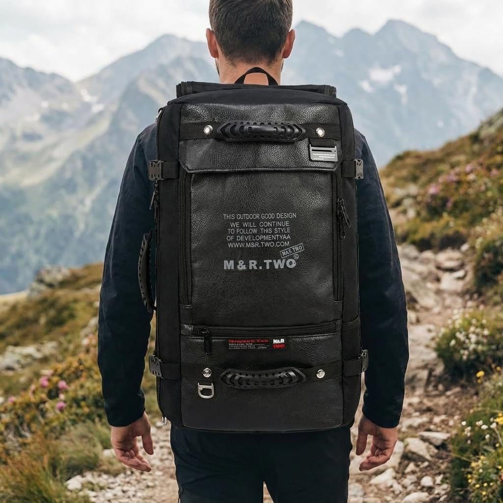 60L Herren Outdoor Rucksack, Wasserdichter Outdoor Rucksack für Trekking und, für Männer