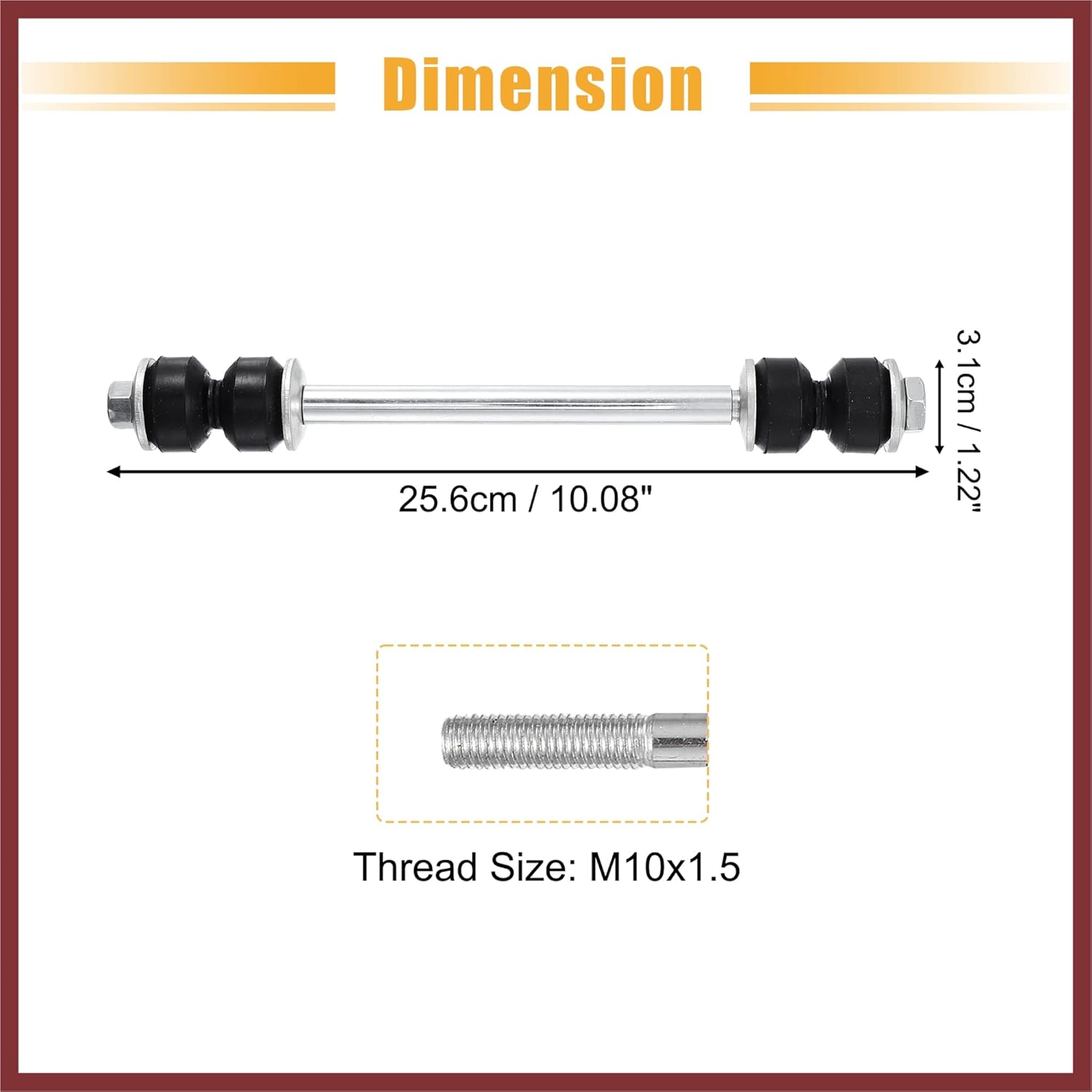 2pcs Front Sway Bar Links K7275 Suspension Stabilizer Bar Link Kit for Ford Explorer 1995-2010 for Mercury Mountaineer 1997-2010 2L2Z5K483BA Replace Parts