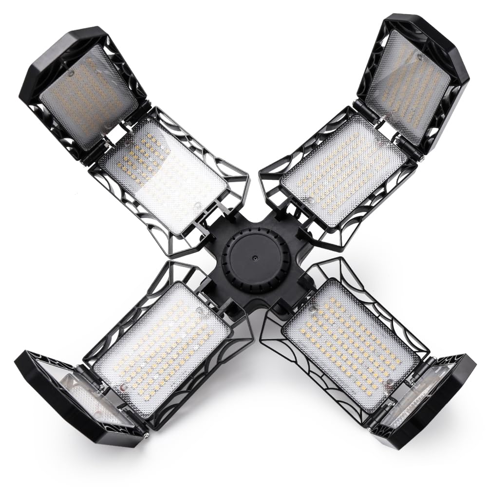Luce per Piante, 300W 672 LED coltiva la luce pianta Phytolamp spettro completo pieghevole lampadina di crescita for piante da interno fioritura giardino