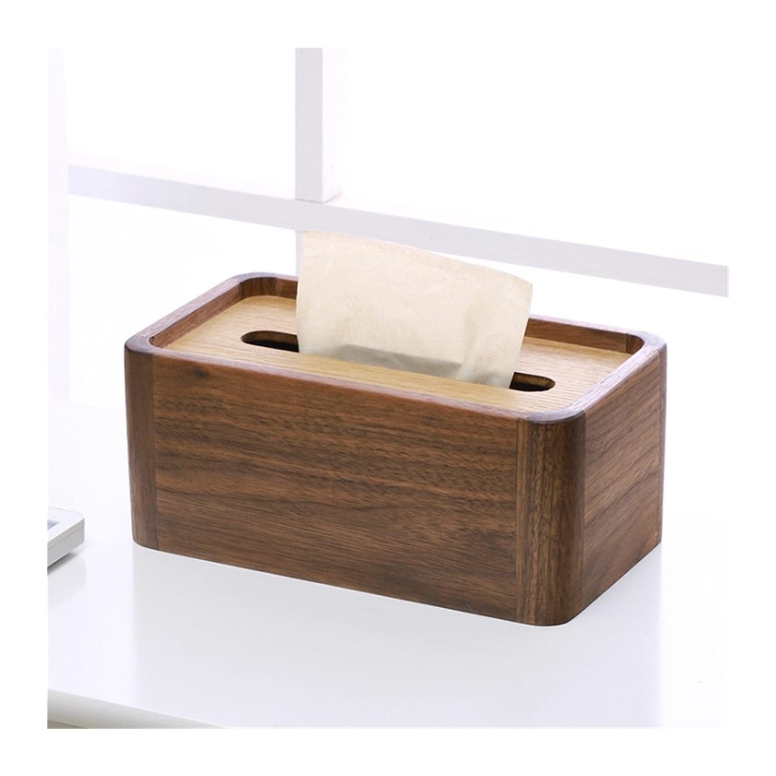 Kosmetiktuch-Spenderbox Taschentuchbox, Restaurant, Holz, Papier, schwarzes Walnussholz, Kartuschenwagen Must-Haves für die Wohnung