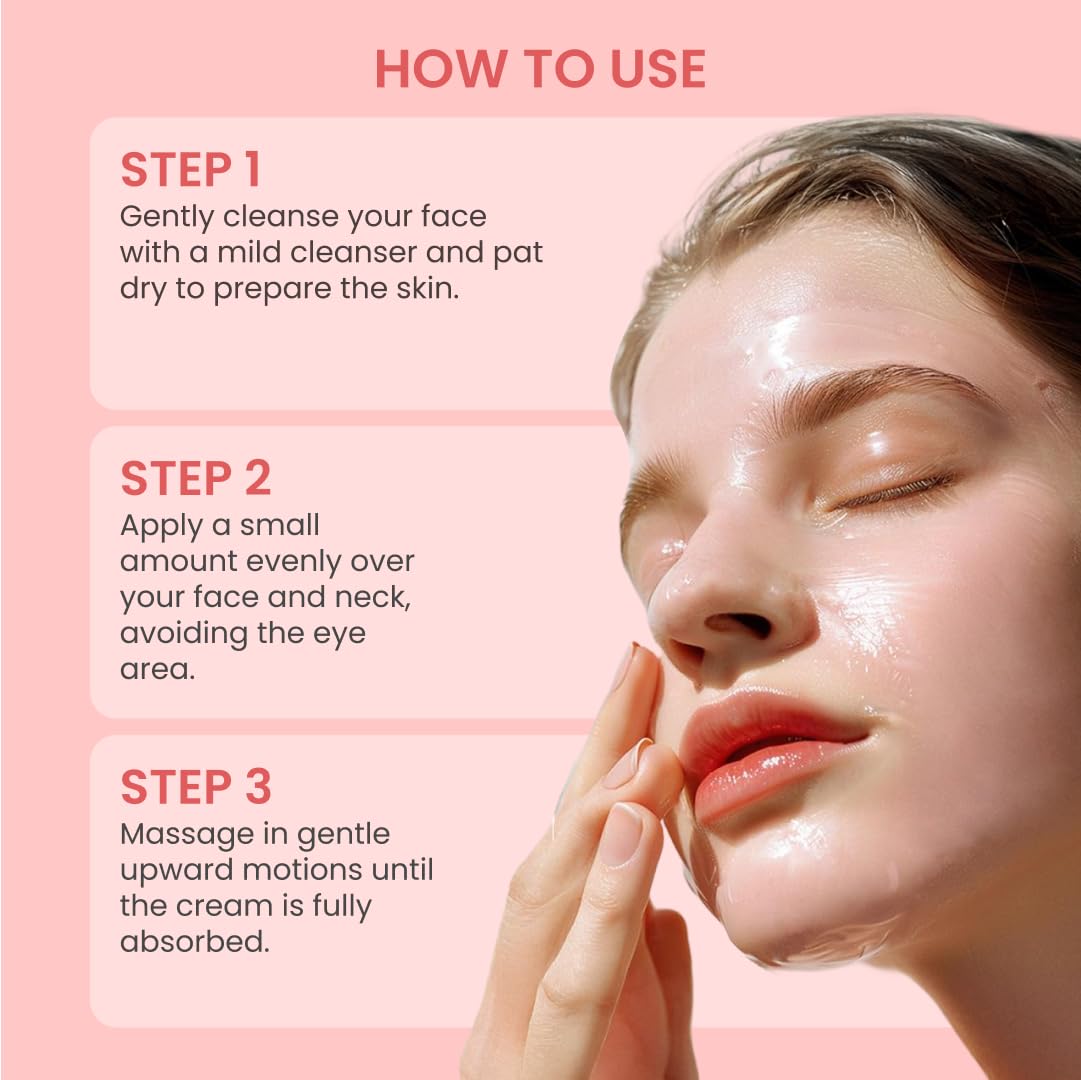 QUIA Collagen Jelly Cream – Lightweight Gel Moisturizer for Glowing, Plump Skin – With Niacinamide and Peptides – Korean Skincare for Daily Hydration - Image 8