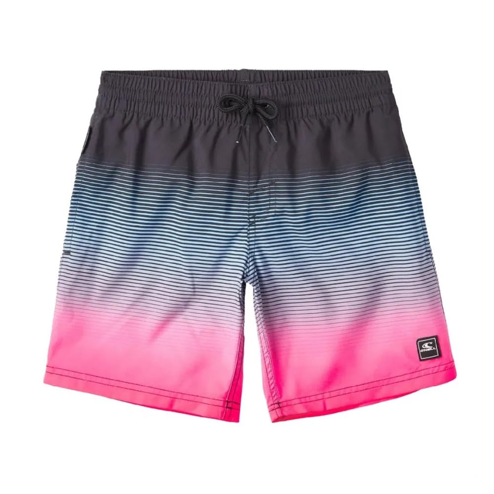 O'Neill Cali - Pantalón corto de baño, color negro y rosa