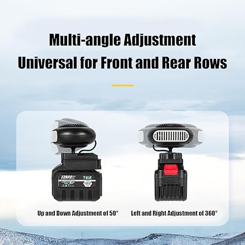 Miniatura 5 de Calentador a pilas, calentador a batería con calentamiento rápido y desempañado inalámbrico, portátil y silencioso para campamento, automóvil,