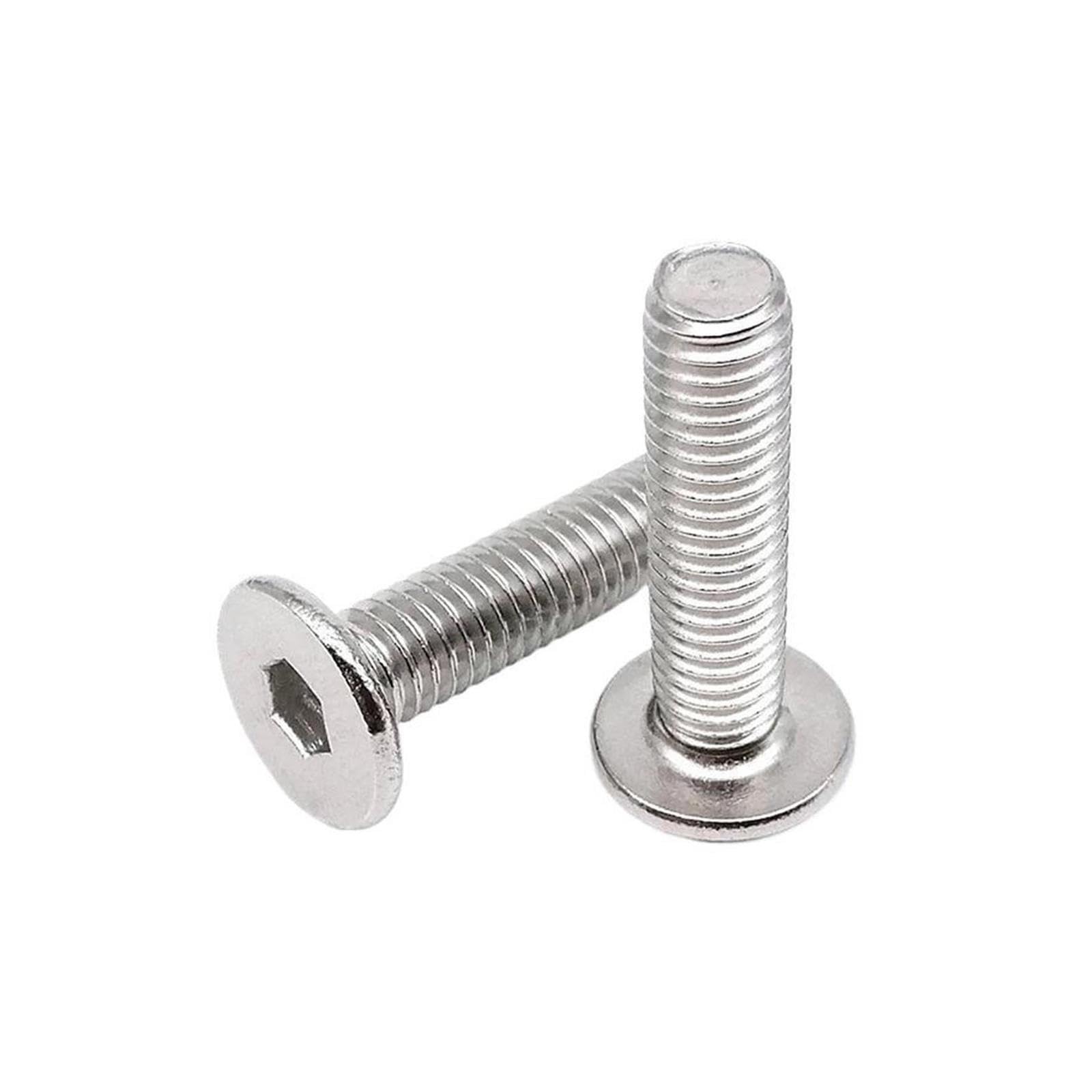 Tornillo Ultra Delgado Cabeza Ancha Inox 304 M4-M8
