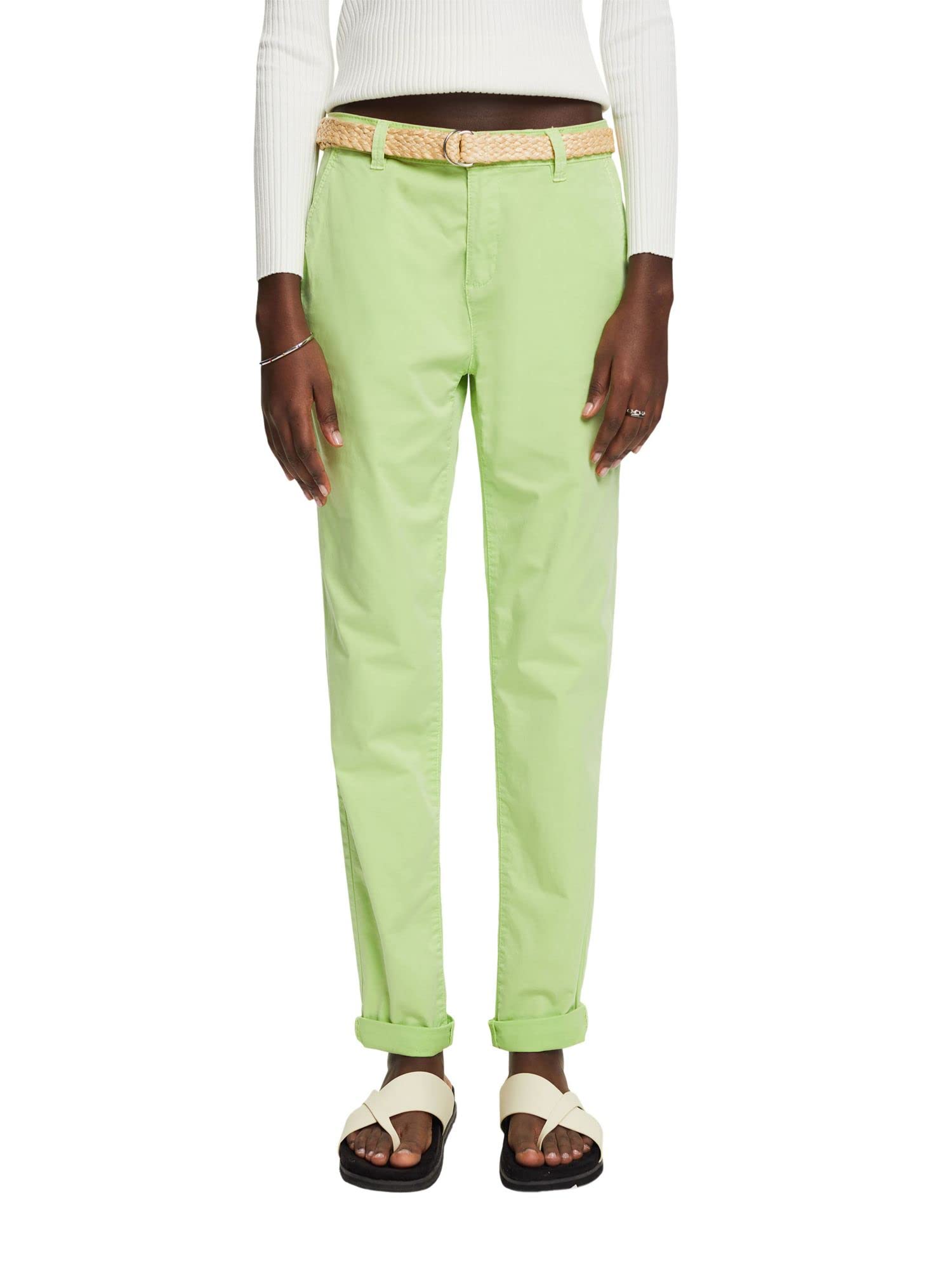 ESPRIT Damen Hose 032ee1b350, 320/Citrus Green, 30W / 32L