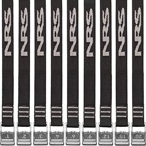 NRS 20-Foot Heavy Duty Boating Ratchet Tie-Down Straps with 1,500 Pounds of Tensile