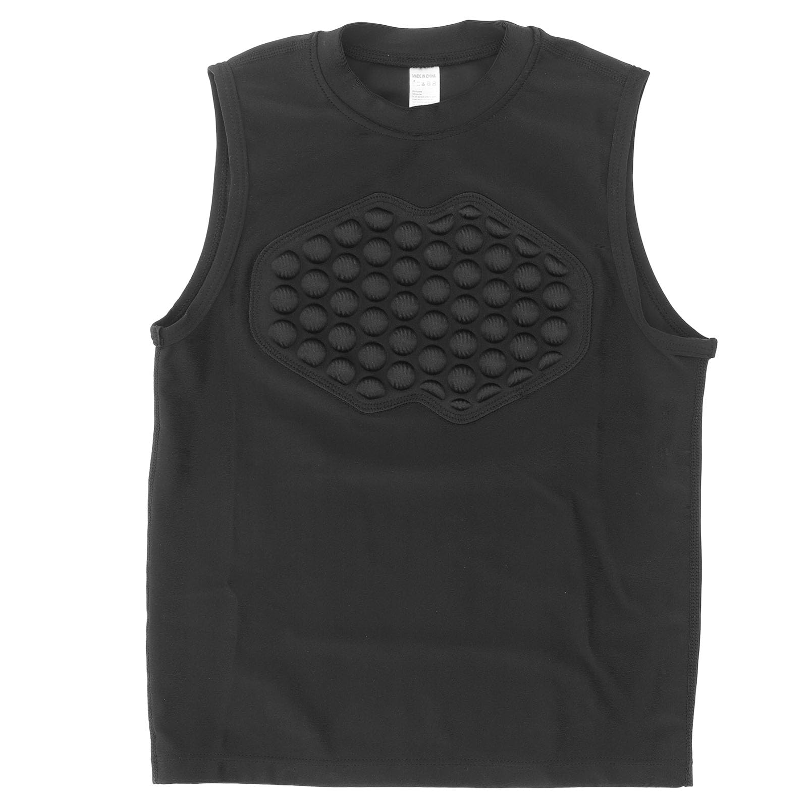 POENVFPO Youth Compression Shirt Vest, Breathable Chest Protector Youth Padded Chest Rib Protector for Football Basketball (YL)