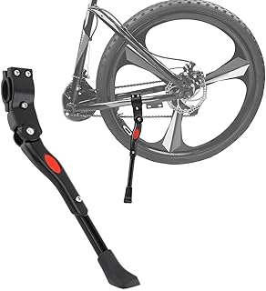 Bike Kickstand, Bicycle Kickstand, Bicycle Kickstand Foot, Adjustable Side Stand Bicycle, Aluminum Alloy Bike Kickstand for 22"-28" Mountain Bike/Road Bike/Sports Bike/Adult Bike