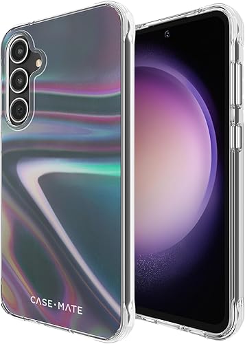 Case-Mate Funda para Samsung Galaxy S23 FE 5G con burbujas de jabón 6.4 pulgadas protección contra caídas de 12 pies carga inalámbrica Funda de