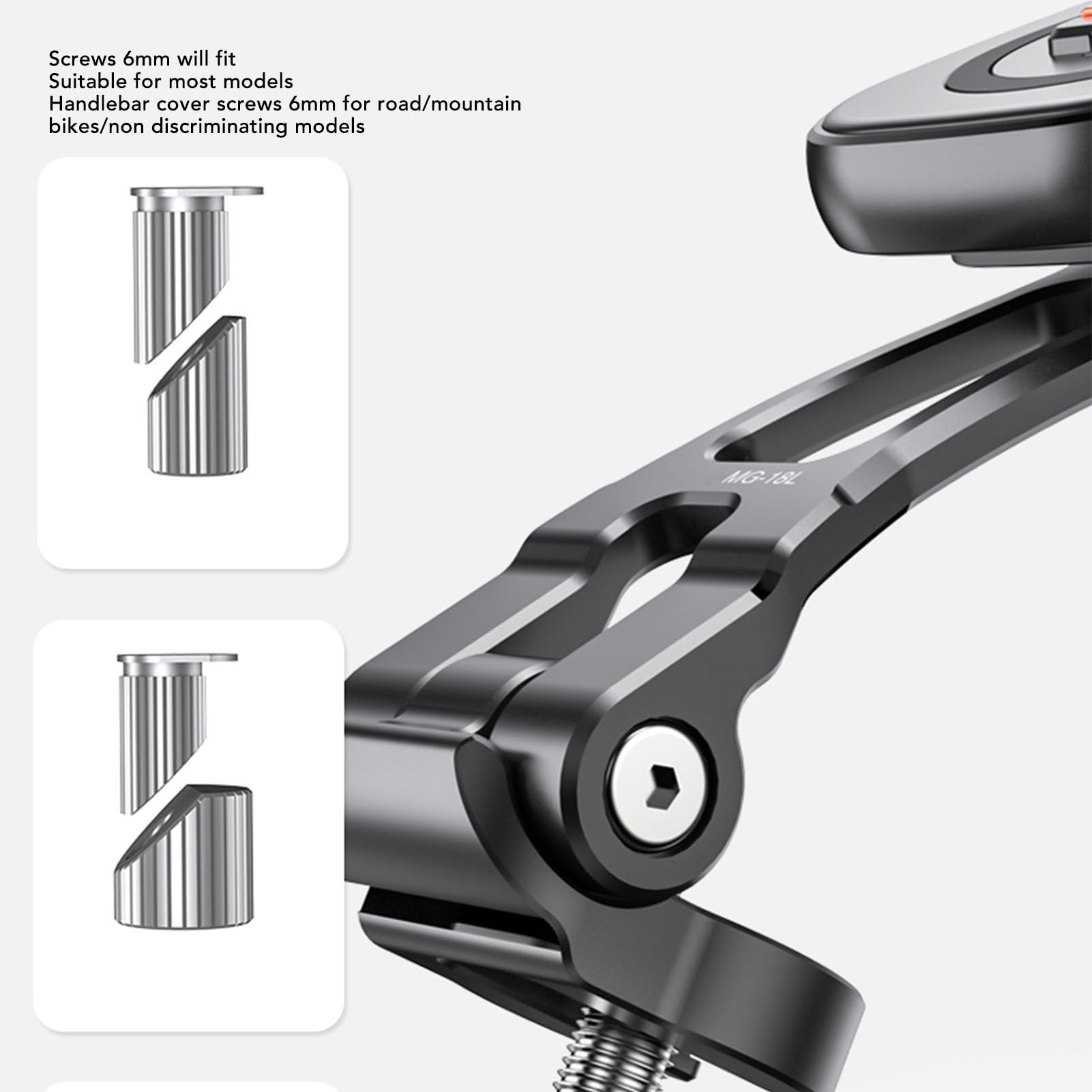 Supporto Magnetico Per Cellulare Da Manubrio Bici In Abs Alluminio