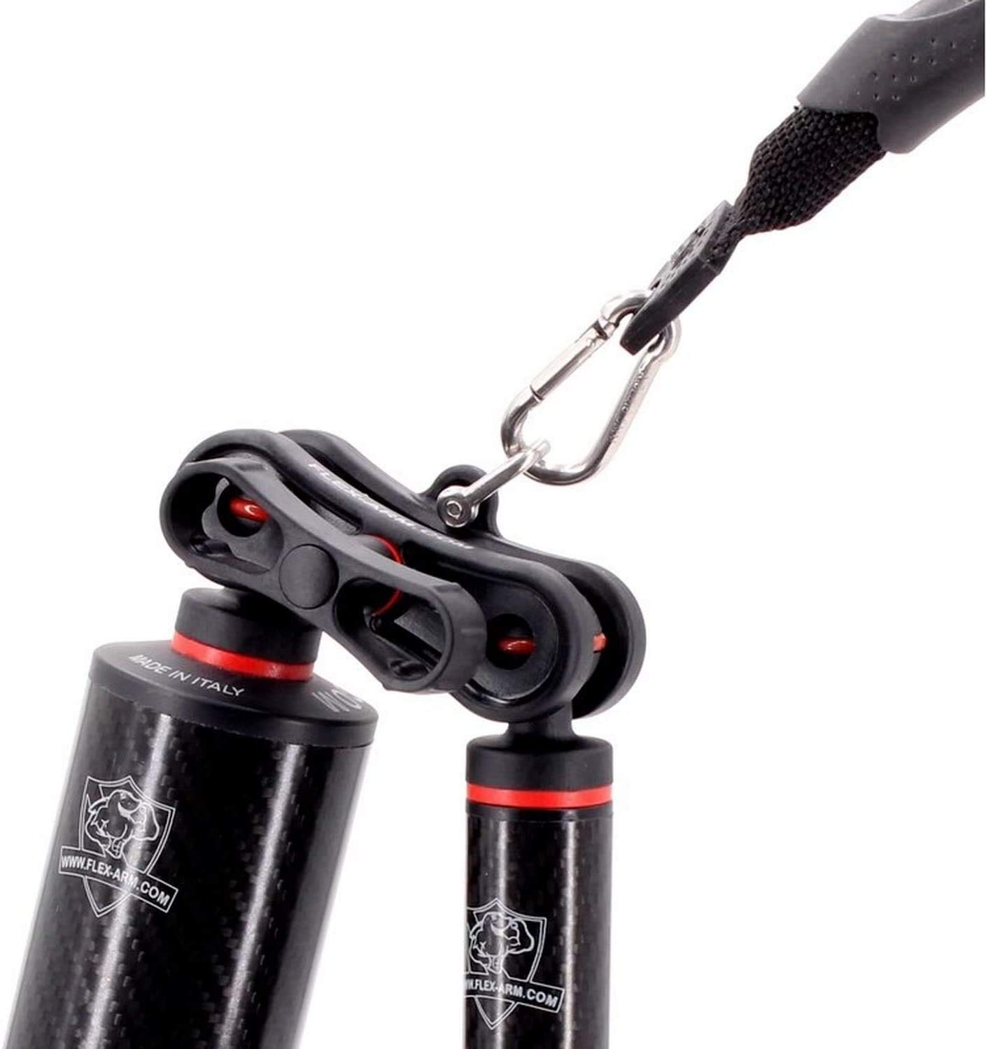 6 Pzs Pinzas Evo45-65 Kit para Brazos con Bola 25 mm Clip de Brazo para Sistema de Fotografía Submarina de Buceo FLEX-ARM EVO4565SET
