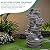 Ultym Extra-Large 6-Tier Outdoor Water Fountain with LED Lights, Cascading Rock Waterfall for Garden Patio Porch, Weather-Resistant Polyresin Water Feature for Tranquil Oasis